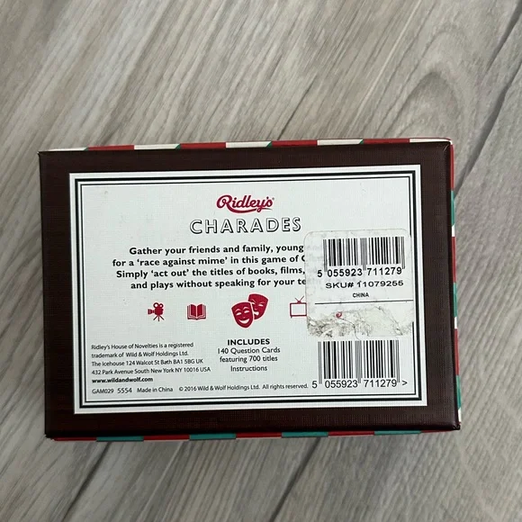 Ridley’s Classic Charades Card Game - Picture 3 of 3